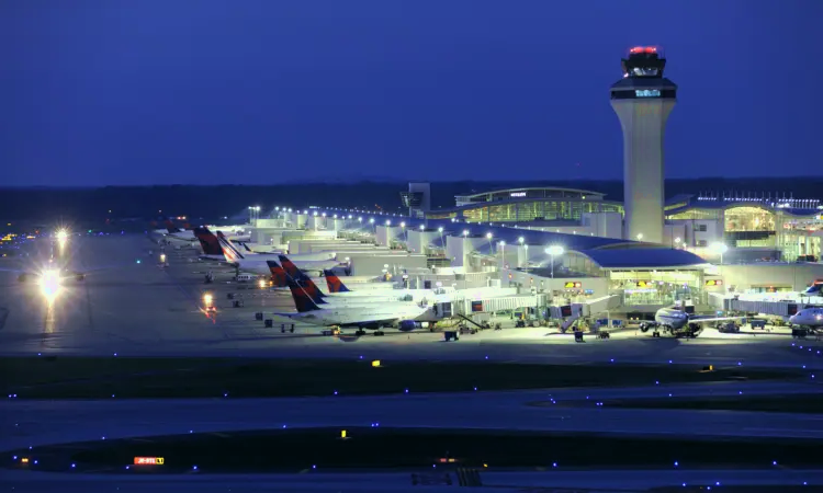 Aeroporto Metropolitano de Detroit no Condado de Wayne