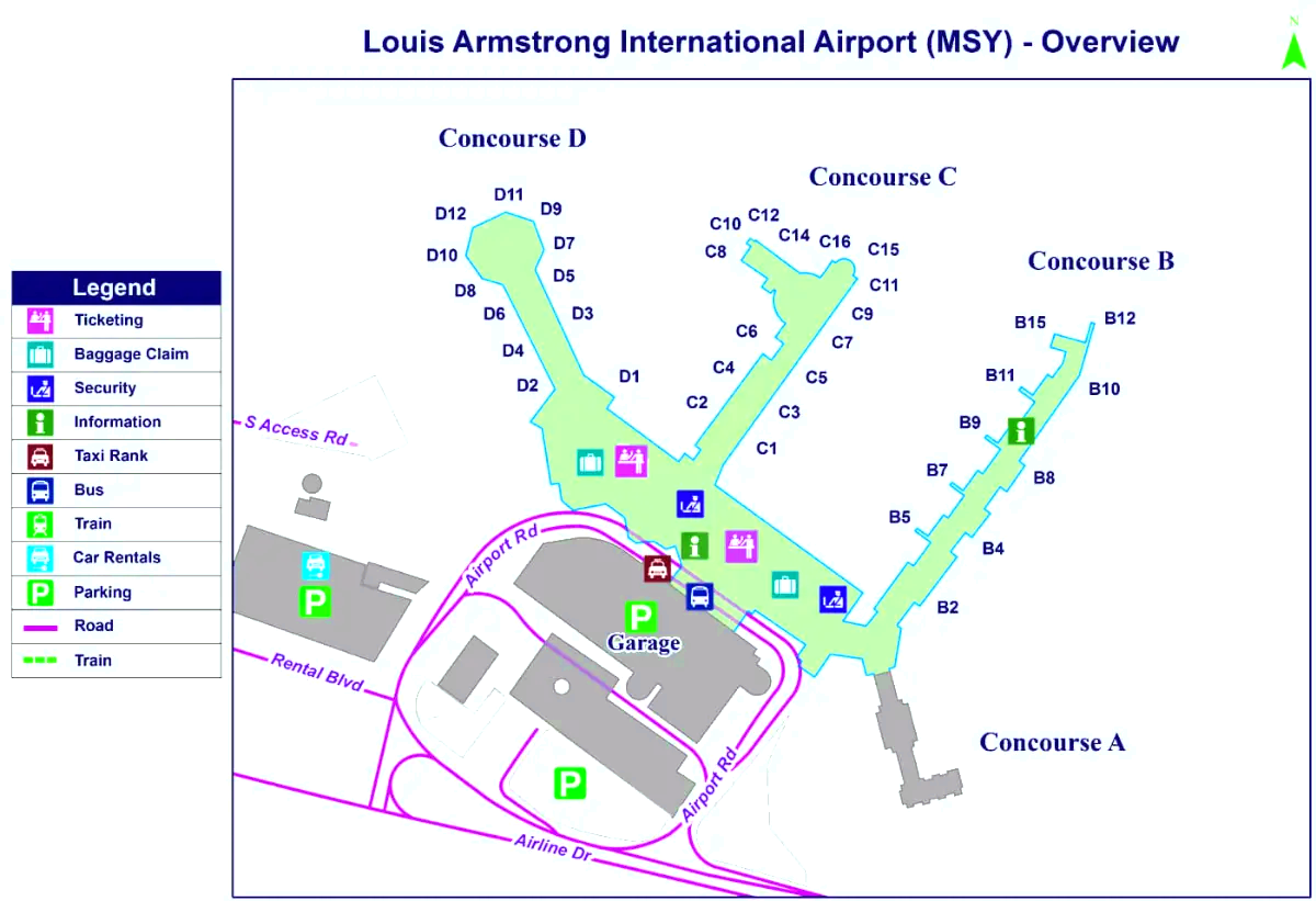 Aeroporto Internacional Louis Armstrong de Nova Orleans